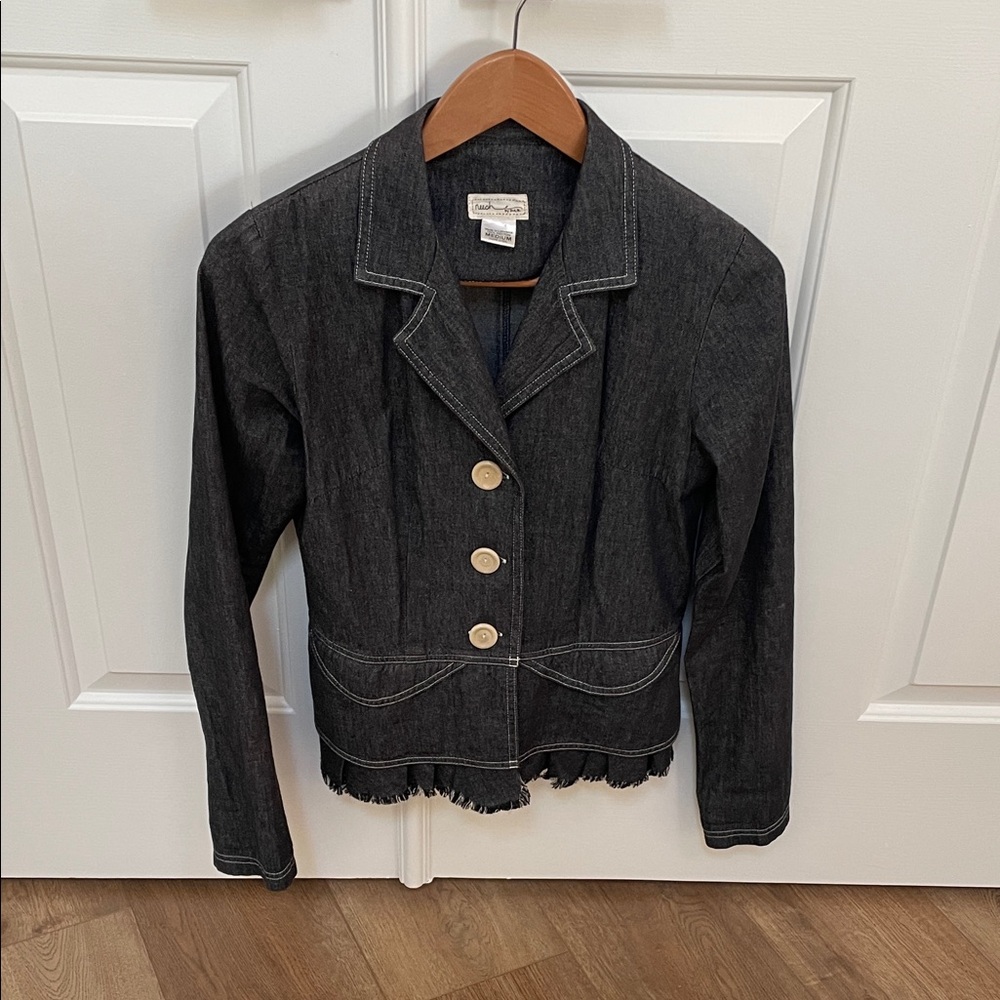 neesh by d.a.r vintage denim jacket from anthropology